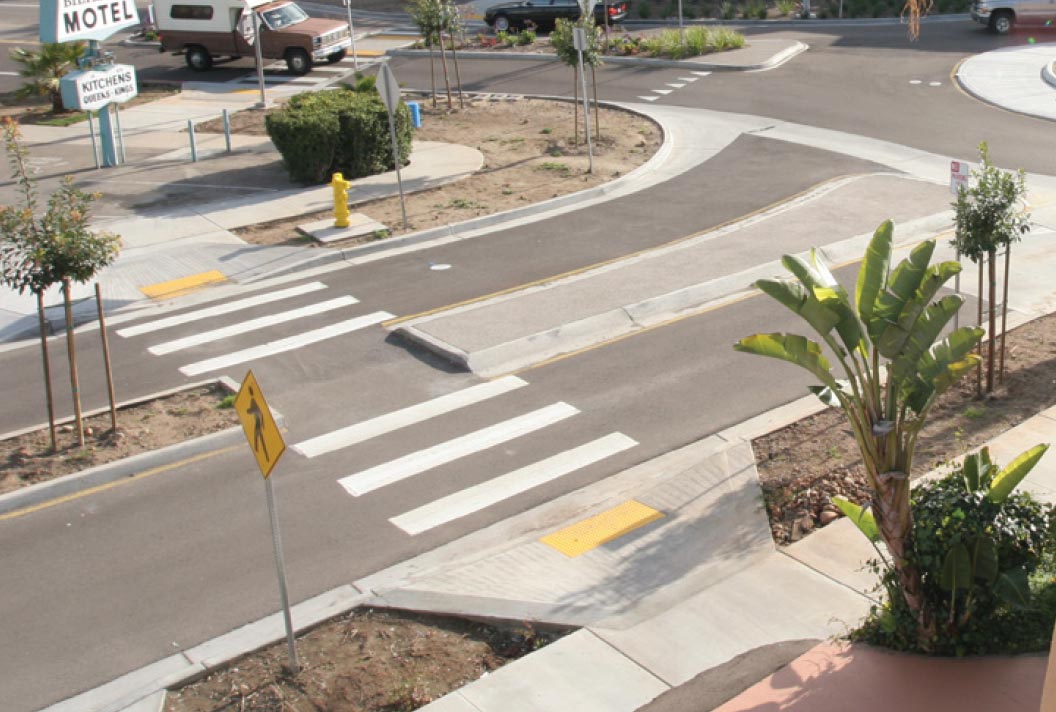 raised median