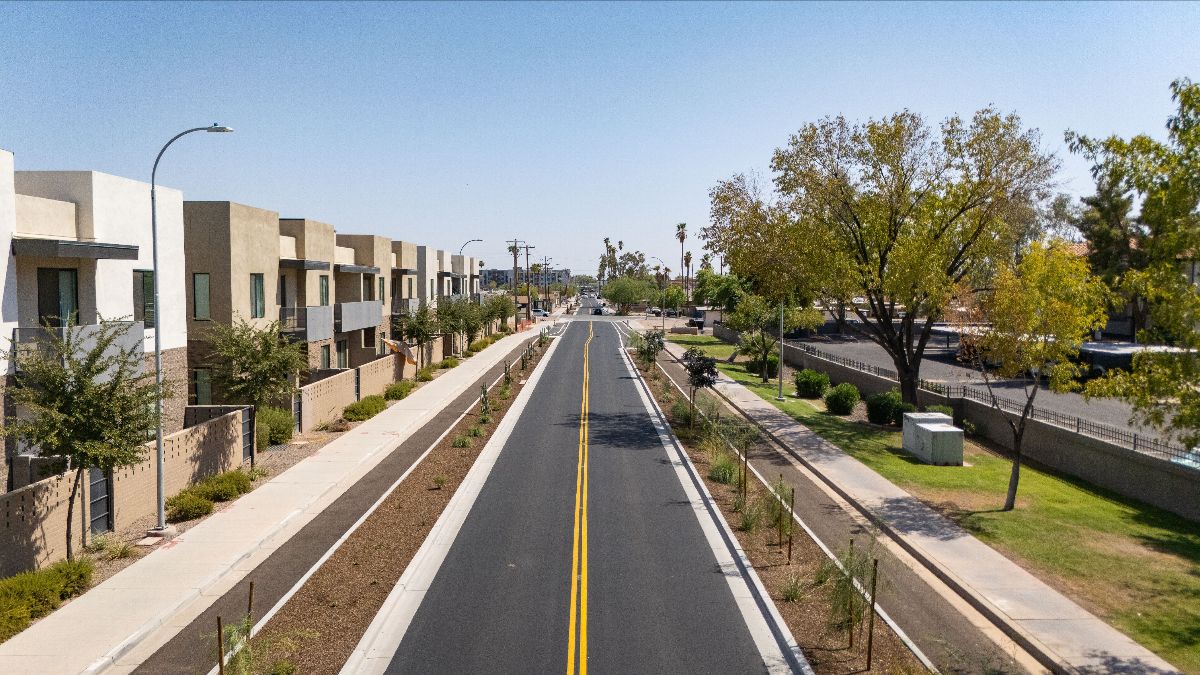 seperated bike lane