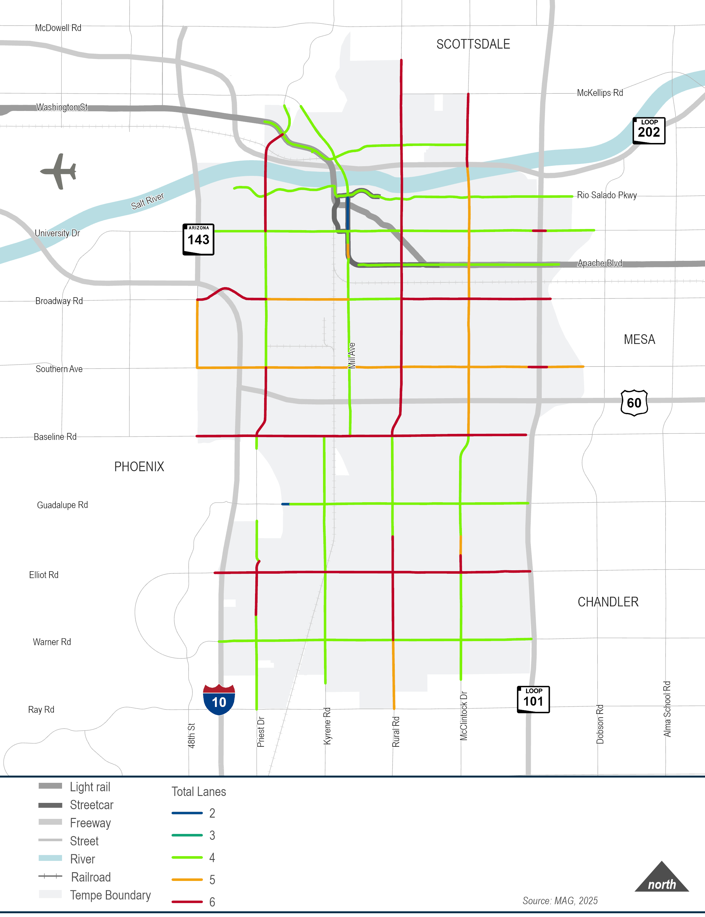 Travel Lanes Map
