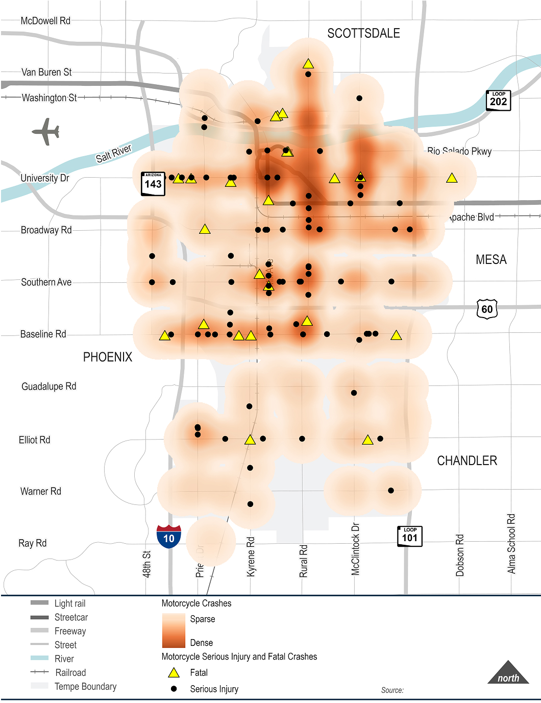 Motorcycle-only Crash Map